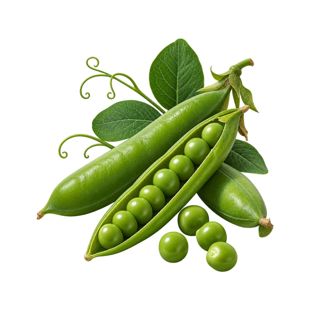 Peas guide illustration