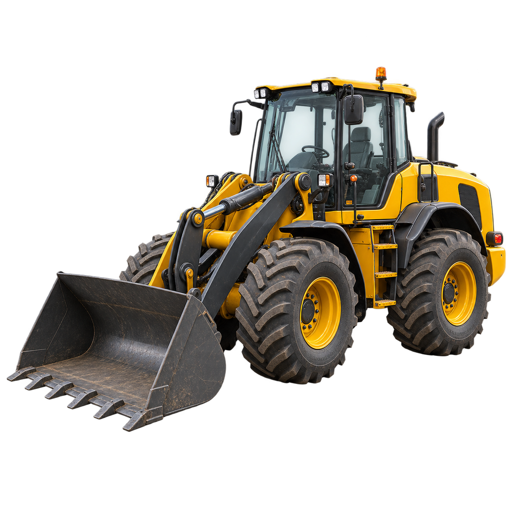 wheel loader transparent original asset
